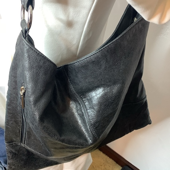 Hobo International Large Black Satchel Shoulder Bag BP5509E - Picture 15 of 15